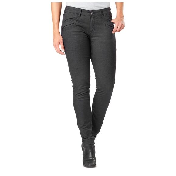 5.11 Tactical Pants Women's 8 Long Gray Defender-Flex Slim Stretch Mag Pocket - Picture 2 of 16